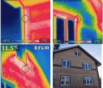 Жилой дом - тепловизионное обследование 